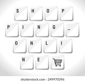 Shopping design, vector illustration.