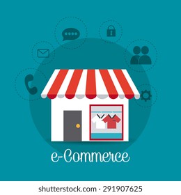 Shopping digital design, vector illustration eps 10