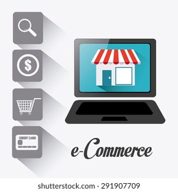 Shopping digital design, vector illustration eps 10