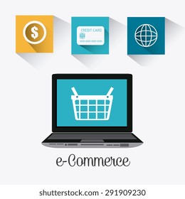 Shopping digital design, vector illustration eps 10