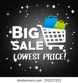Shopping digital design, vector illustration eps 10.