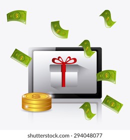 Shopping digital design, vector illustration eps 10