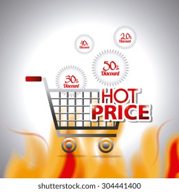 Shopping digital design, vector illustration eps 10.