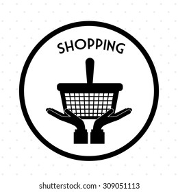 Shopping digital design, vector illustration eps 10