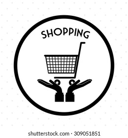 Shopping digital design, vector illustration eps 10
