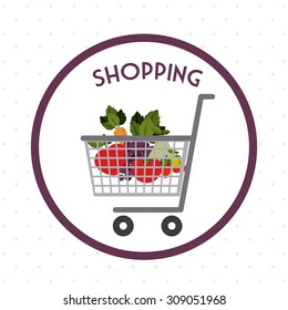 Shopping digital design, vector illustration eps 10