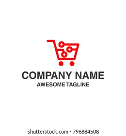 shopping digital technology logo