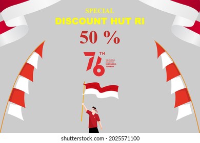Shopping discount banner vector design