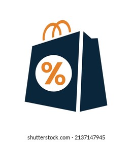 compra, icono de oferta de descuento. Vector simple editable aislado en un fondo blanco.