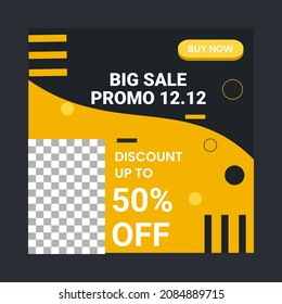 Shopping discount template, elegant and modern design. Suitable for promotions, posters and other social media needs.