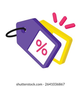 Shopping Discount Vector style icon. Eps 10 file