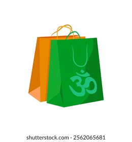 Shopping, Diwali, Hindu, Indian Symbol Illustration