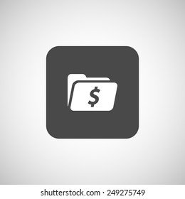 Shopping Dollar Folder file icon internet symbol vector