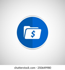 Shopping Dollar Folder file icon internet symbol vector