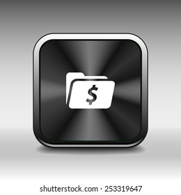 Shopping Dollar Folder file icon internet symbol vector