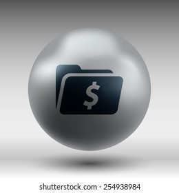 Shopping Dollar Folder file icon internet symbol vector