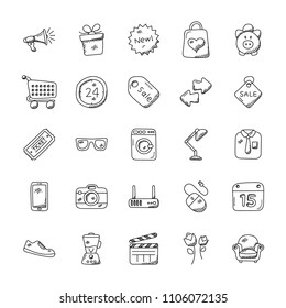 
Shopping Doodles Set
