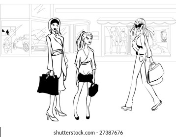 Shopping down town