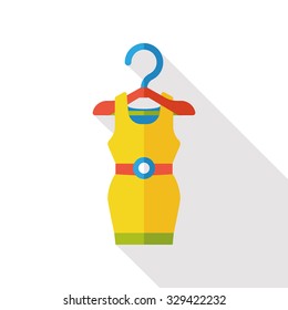 shopping dress flat icon