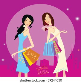 Shopping duo.