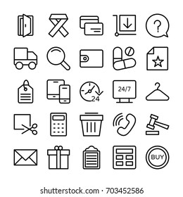 Shopping and E Commerce Vector  Icons 7