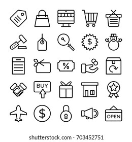 Shopping and E Commerce Vector  Icons 3