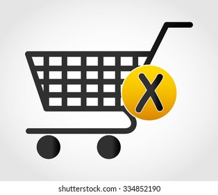 Shopping and ecommerce graphic design with icons, vector illustration.