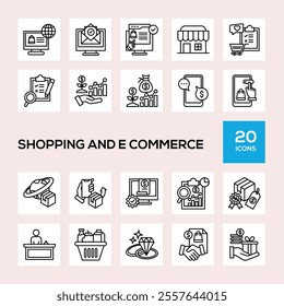 Shopping And Ecommerce Icon Collection