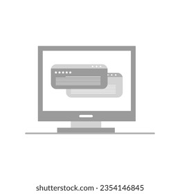 Shopping  E-commerce icon. Online shopping and delivery elements. E-business symbol. store object, payment method and online store, phone, store, trolley