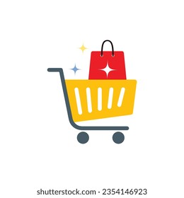 Shopping  E-commerce icon. Online shopping and delivery elements. E-business symbol. store object, payment method and online store, phone, store, trolley