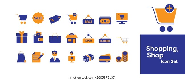 Shopping And E-commerce Icon Set | Retail, Online Store, Sale and Payment Icons