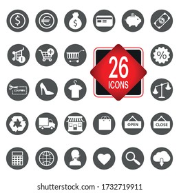 Shopping and E-Commerce icon - Vector 