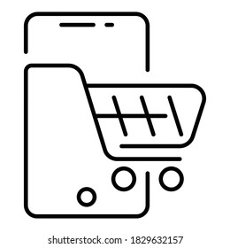 Shopping e-commerce icon vector illustration