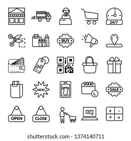 shopping, E-commerce icon - Vector shopping, E-commerce icon set for website or mobile.
