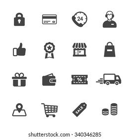 Shopping and e-commerce icons