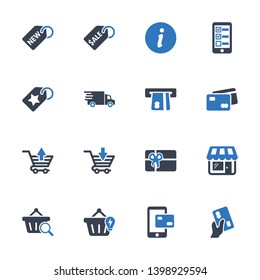 Shopping & Ecommerce Icons - Blue Series - Set 5