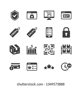 Shopping & Ecommerce Icons - Gray Series - Set 5