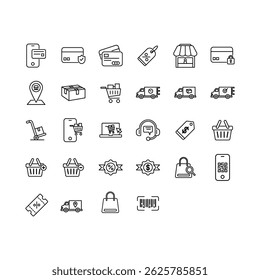 Shopping and E-commerce Line Icon