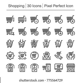 shopping and e-commerce line icon,editable stroke,pixel perfect icon