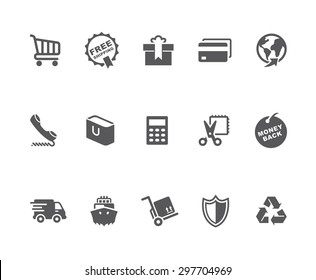 Shopping & E-commerce related icons