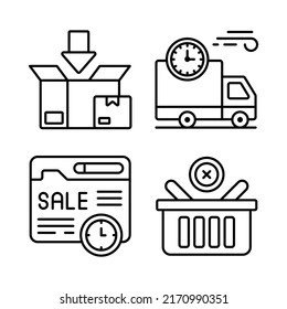Shopping and E-commerce, Simple vector illustration.