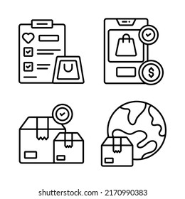 Shopping and E-commerce, Simple vector illustration.