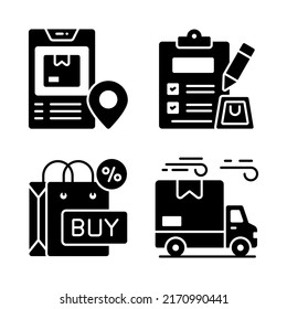 Shopping and E-commerce, Simple vector illustration.