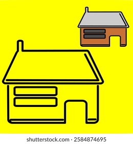 shopping ecommerce store buy apartment illustration icon