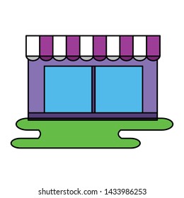 shopping and e-commerce store market vector illustration