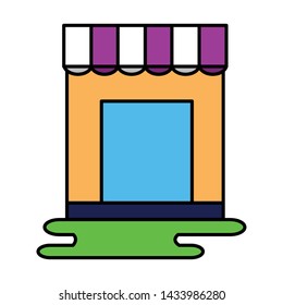 shopping and e-commerce store market vector illustration