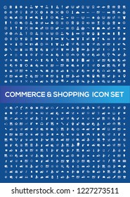 Shopping and e-commerce vector icon set