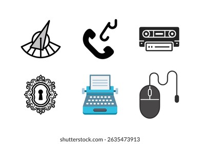 Shopping and e-commerce vector icon set for web and computer with cart, bag, and delivery symbols