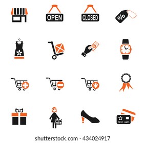 shopping and e-commerce web icons for user interface design