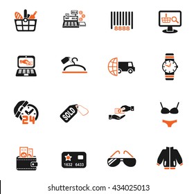 shopping and e-commerce web icons for user interface design